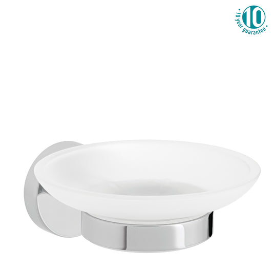 Vado Sirkel Frosted Glass Soap Dish & Holder