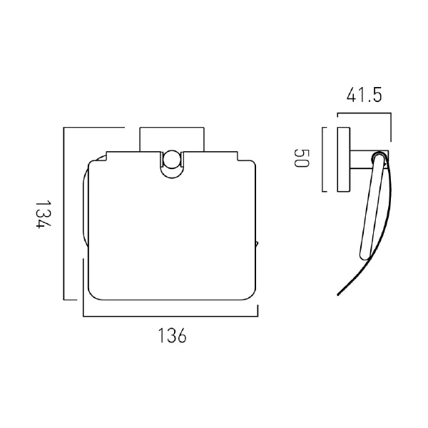 Vado Bokx Covered Toilet Roll Holder
