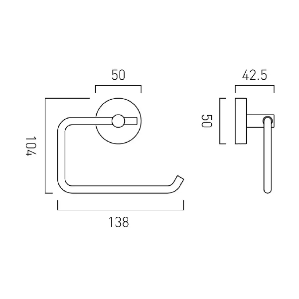 Vado Sirkel Toilet Roll Holder