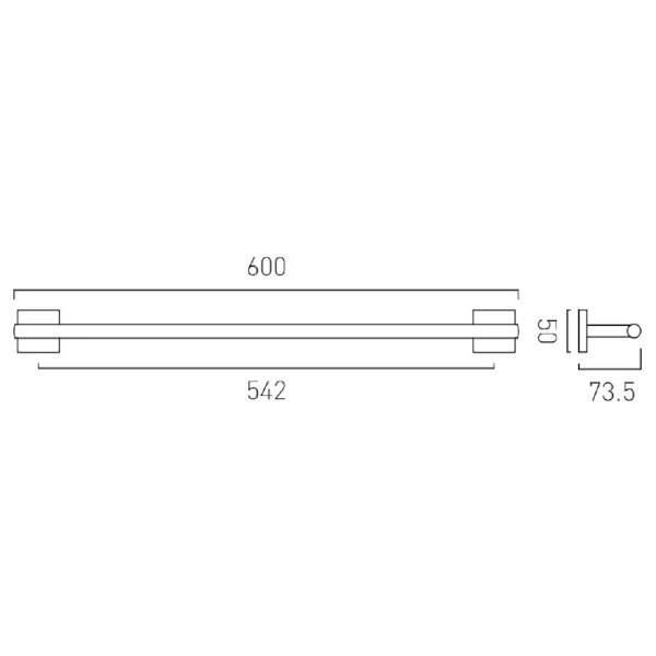 Vado Bokx Towel Rail 600mm (24")