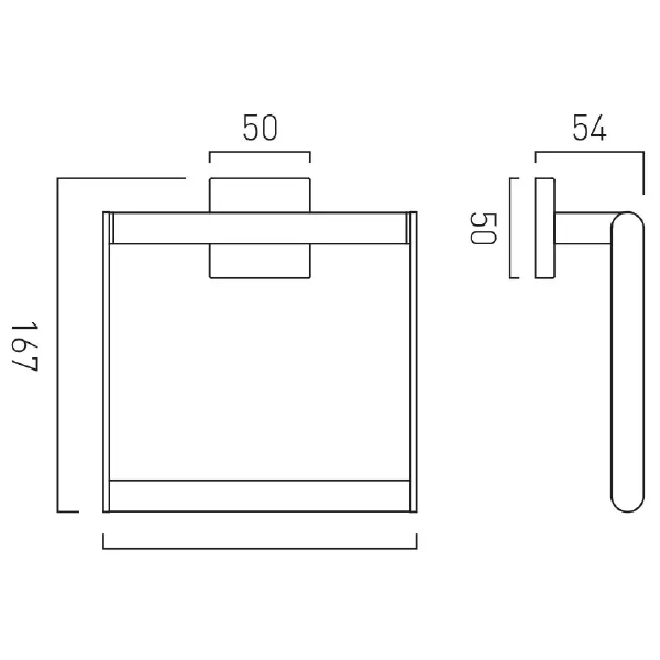 Vado Bokx Towel Ring