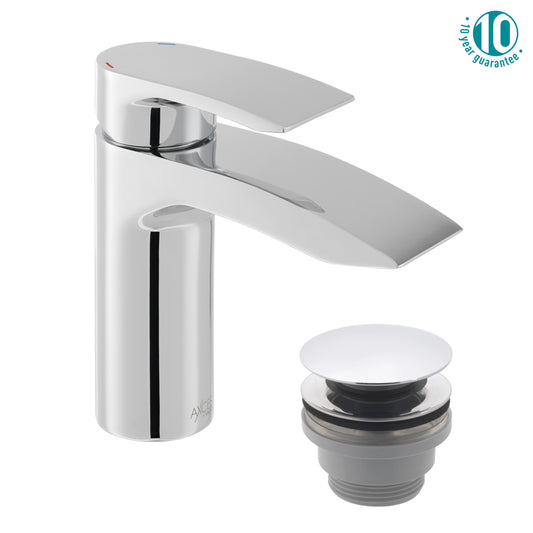 Rowe Mono Basin Mixer + Push Basin Waste