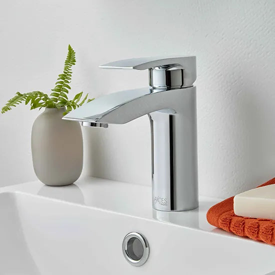 Rowe Mono Basin Mixer + Push Basin Waste